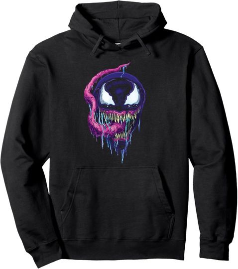 Marvel We Are Venom Tongue Close-up Pullover Hoodie