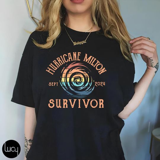 Discover Hurricane Milton Survivor Vintage T-Shirt, Resilience Florida T-Shirt