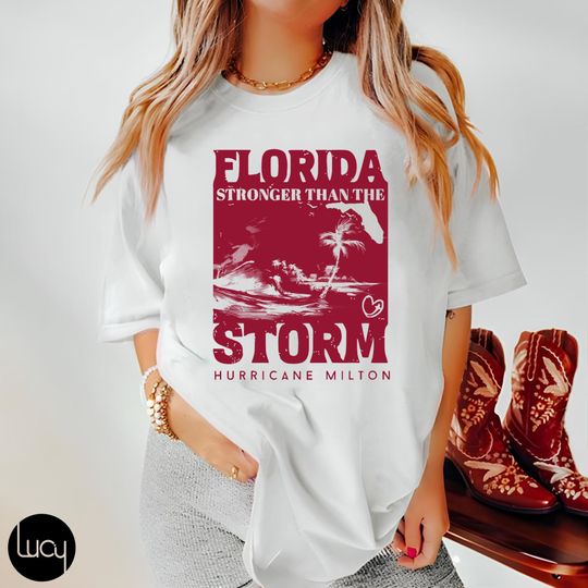 Discover Hurricane Milton Retro Vintage T-Shirt, Florida Survivor Shirt