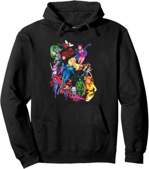 Discover Women of Marvel Female Super Heroes Pullover Hoodie