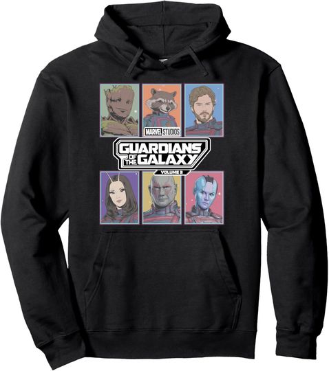 Marvel Guardians of the Galaxy Vol. 3 Retro Trading Cards Pullover Hoodie