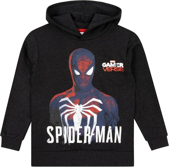 Marvel Spiderman Hoodie | Spiderman Boys Clothes | Spider- Man Boys Hoodie | Official Spiderverse Merch