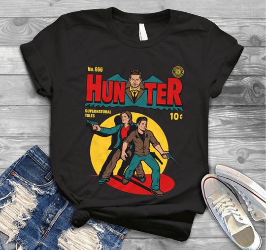 Discover No 666 Hunter Comic Supernatural T-Shirt, Winchesters Gift Tee