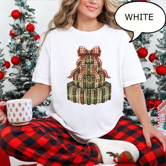 Discover Comfort Colors Coquette Bow Christmas Tree T-Shirt for Women