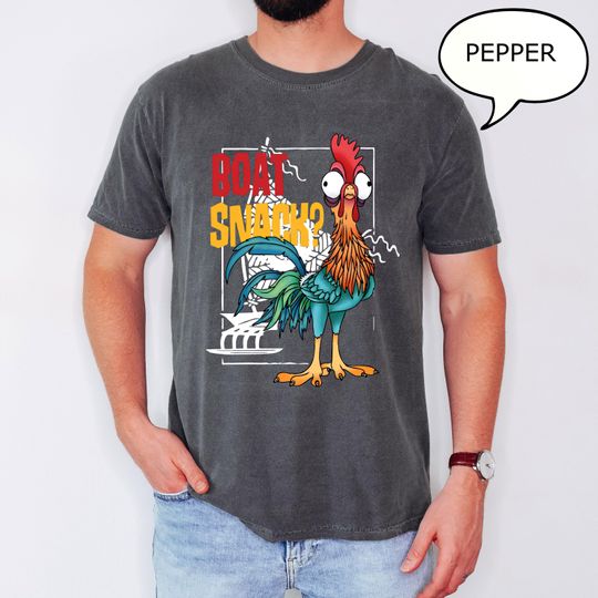 Discover Comfort Colors Moana Friends Hei Hei T-Shirt, Disney Snacks Graphic Tee