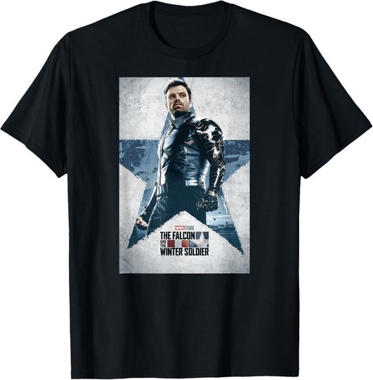 Marvel The Falcon and The Winter Soldier BUCKYY Bn Barnes Poster T-Shirt