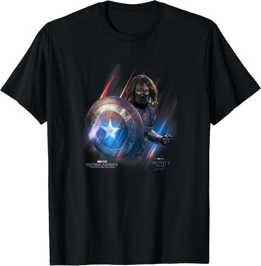Marvel Year Of The Shield Winter Soldier Swipe T-Shirt