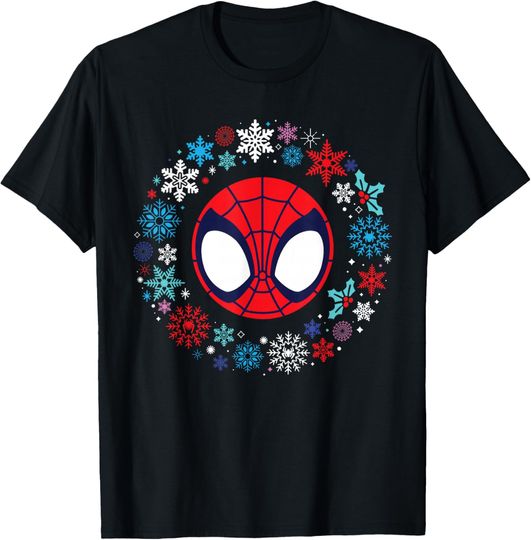 Marvel Spidey and His Amazing Friends Christmas Wreath T-Shirt
