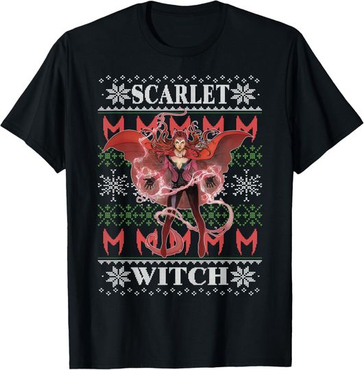 Marvel X-Men Scarlet Witch Ugly Christmas Sweater T-Shirt