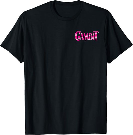 Discover Marvel X-Men ’97 Animated Series Gambit Name Logo 2-Sided T-Shirt