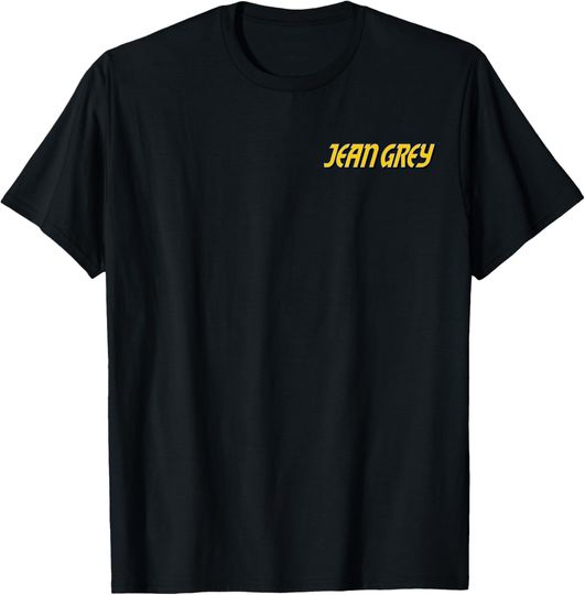 Discover Marvel X-Men ’97 Animated Series Jean Grey Name Logo 2-Sided T-Shirt
