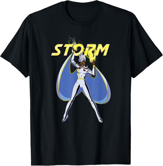 Discover Marvel X-Men ’97 Animated Series Storm and Logo 2-Sided T-Shirt