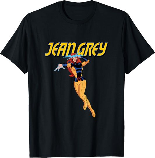 Discover Marvel X-Men ’97 Animated Series Jean Grey and Logo 2-Sided T-Shirt
