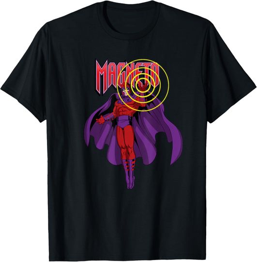 Discover Marvel X-Men ’97 Animated Series Magneto and Logo 2-Sided T-Shirt