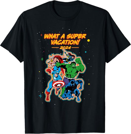 Discover Marvel Avengers Family Matching Trip Super Vacation 2024 T-Shirt