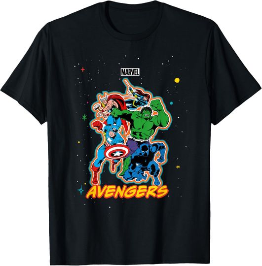 Discover Marvel Avengers Classic Team Group Trip Vacation Matching T-Shirt