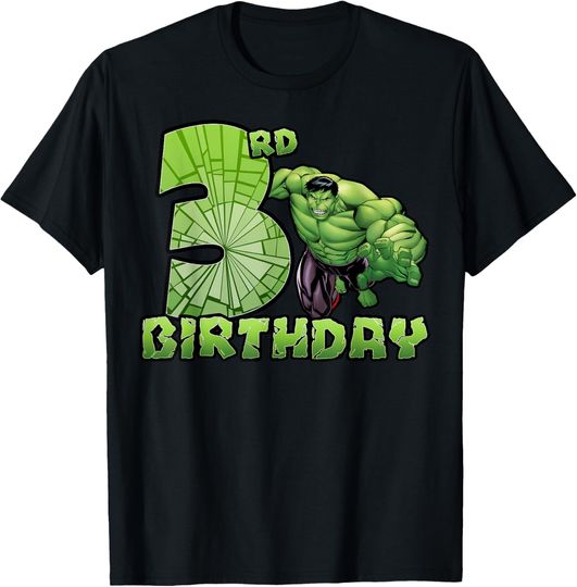 Discover Marvel Avengers Hulk Smash 3rd Birthday T-Shirt