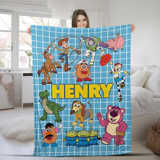 Discover Personalized Name Blanket, Personalized Toy Story Blanket, Christmas Gift