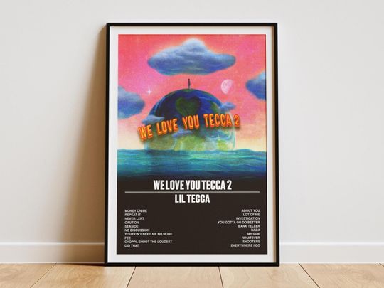 Discover We Love You Tecca 2 Poster Digital Print - Lil Tecca Album Cover Wall Art - Lil Tecca Poster