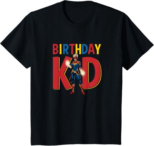 Marvel Avengers Classic Birthday Kid Captain Marvel Youth T-Shirt
