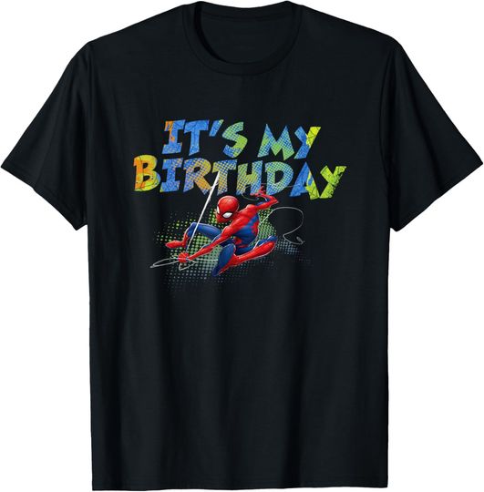 Discover Marvel Super Heroes Spider-Man It's My Birthday T-Shirt