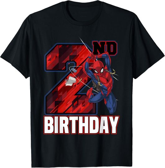 Discover Marvel Spider-Man Web Swing 2nd Birthday T-Shirt