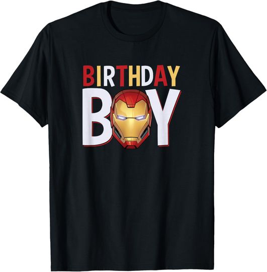 Discover Marvel Avengers Iron Man Birthday Boy T-Shirt