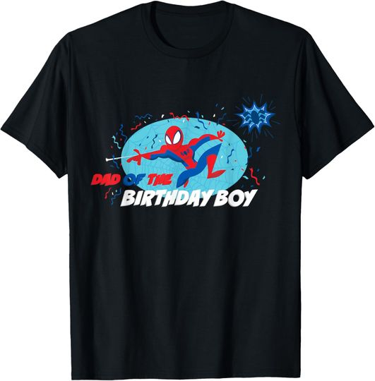 Discover Marvel Spider-Man Toon Family Party Dad of the Birthday Boy T-Shirt