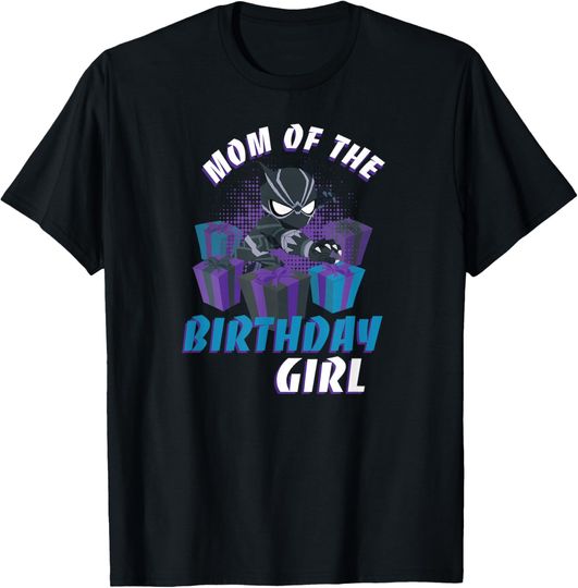 Discover Marvel Black Panther Family Party Mom of the Birthday Girl T-Shirt