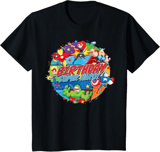 Discover Marvel Avengers Birthday Super Hero T-Shirt