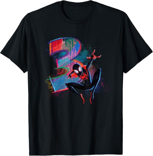 Discover Marvel Spider-Man Miles Morales 3rd Birthday Graphic T-Shirt
