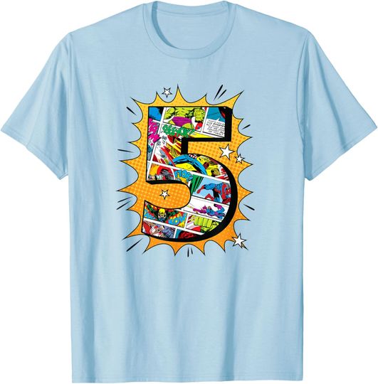 Marvel Avengers Comics 5th Birthday T-Shirt T-Shirt