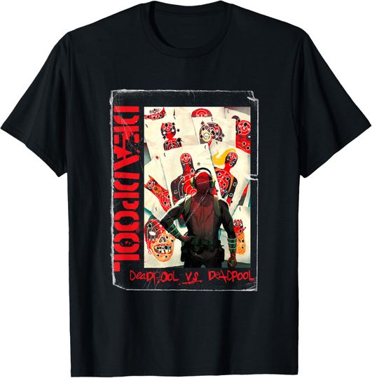 Discover Marvel Comics Deadpool Vs Deadpool Target Poster T-Shirt