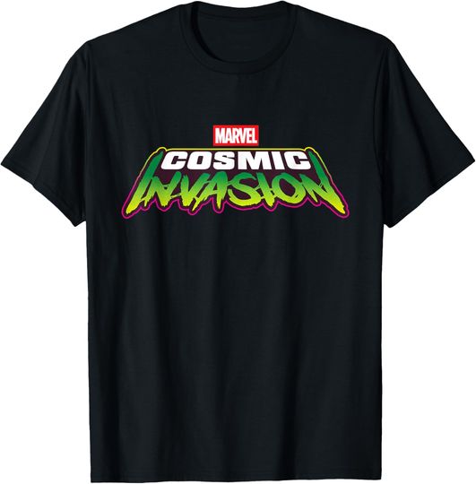 Discover Marvel Cosmic Invasion Logo Official Game T-Shirt