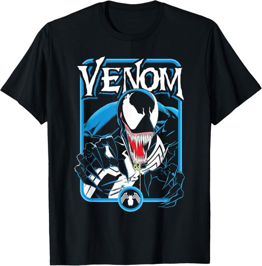 Discover Marvel Comics Retro Classic Venom Lurking Bust Portrait T-Shirt