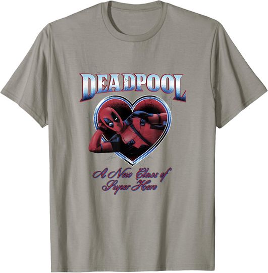 Discover Marvel Deadpool Heart A New Kind of Hero T-Shirt
