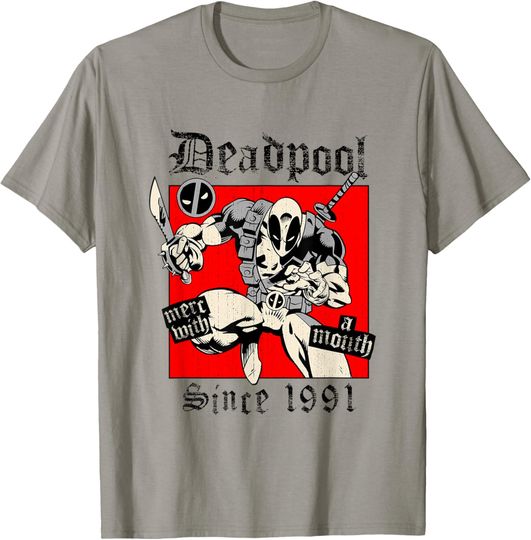 Marvel Comics Deadpool MERC with A Mouth Vintage T-Shirt