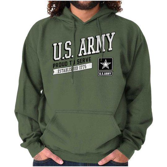 Discover Proud US Army Veteran Active Duty Military Hoodie Hooded Sweatshirt Men Women