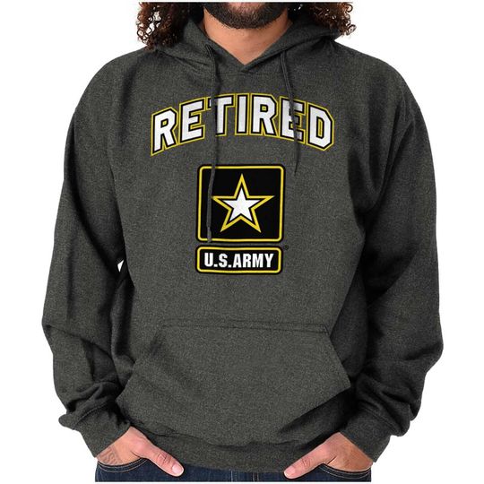Discover Retired US Army Veteran USAF Military Combat Hoodie Hooded Sweatshirt Men Women