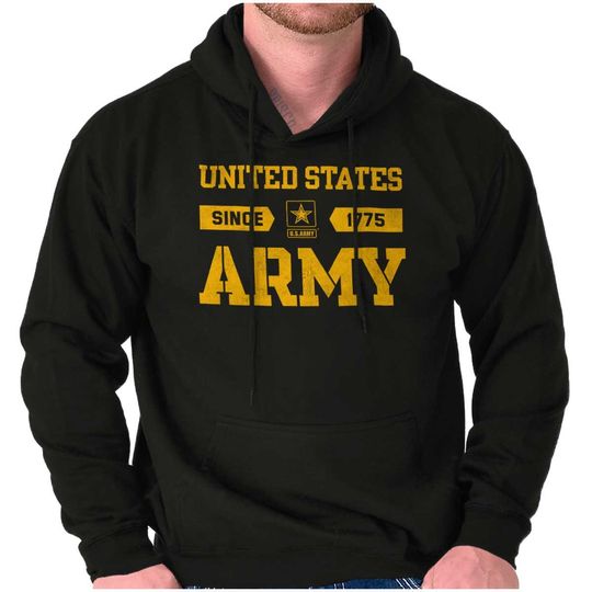 US Army Military Veteran Proud Armed Forces Hoodie Hooded Sweatshirt Men Women