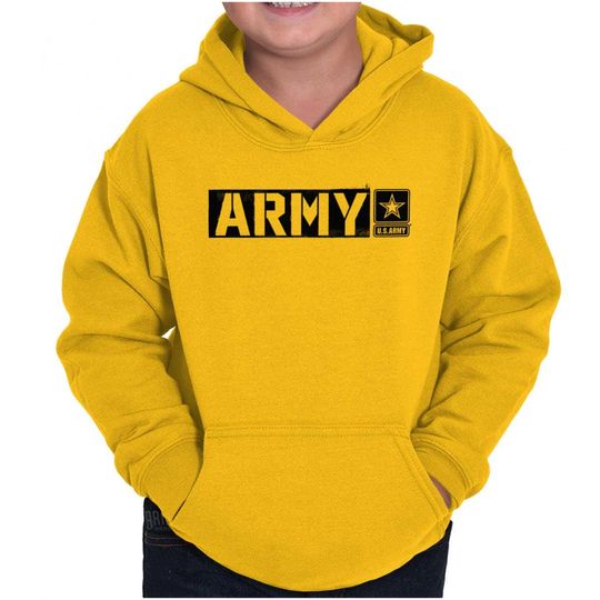 Discover US Army Proud USAF Military Service Veteran Youth Hooded Sweatshirt Boy or Girl