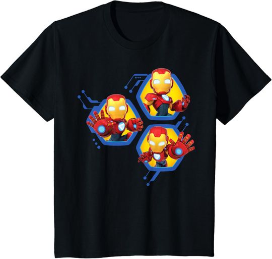 Marvel Iron Man and His Awesome Friends Tony Stark Trio T-Shirt