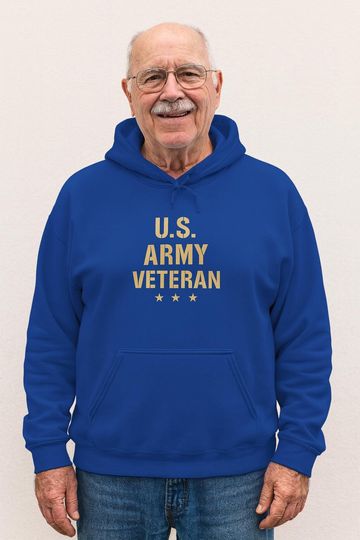 Discover U.S. Army Veteran Hoodie | Military Appreciation Gift | Unisex Hooded Sweatshirt | Veterans Day Gift | Cozy Casual Wear