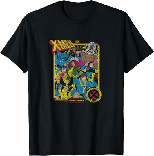 Discover X-Men Retro Group Mosaic T-Shirt