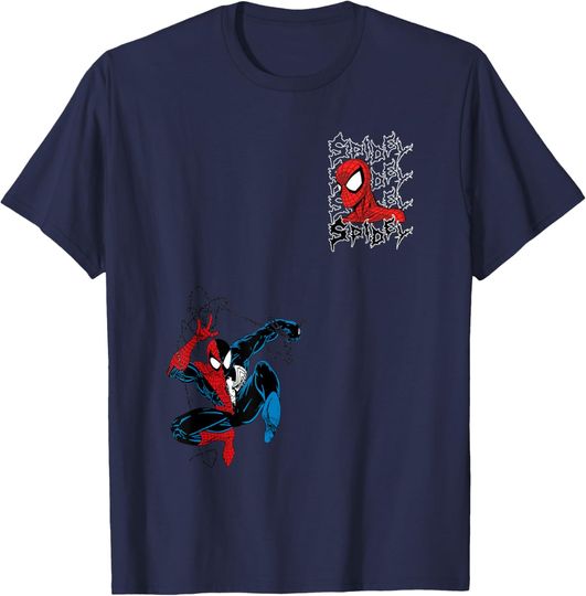 Discover Marvel Comics Spider-Man Spidey Sense Venom Front & Back T-Shirt