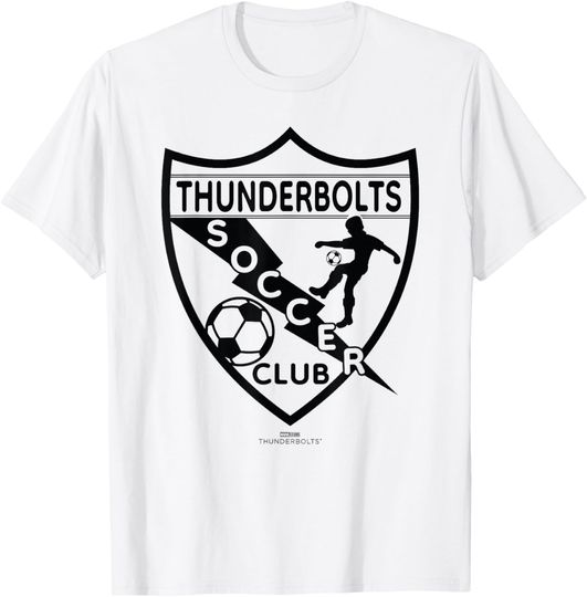 Discover Marvel Thunderbolts Soccer Club Team Emblem T-Shirt