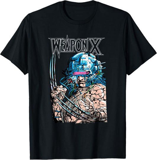 Discover Marvel Comics X-Men Weapon X Wolverine Panel T-Shirt
