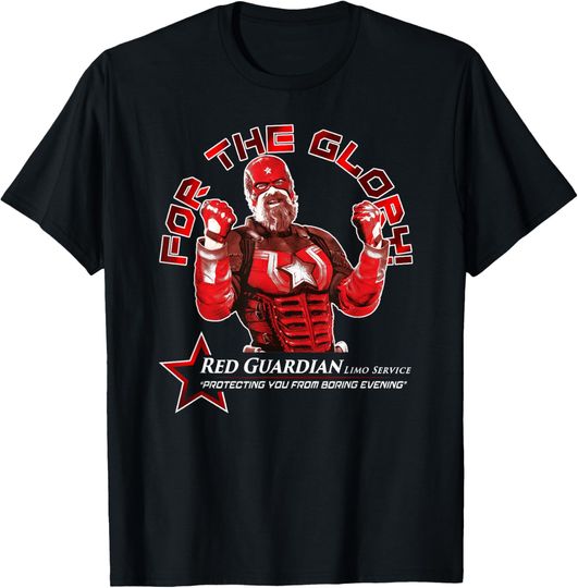 Discover Marvel Thunderbolts Red Guardian Limo Service For The Glory T-Shirt