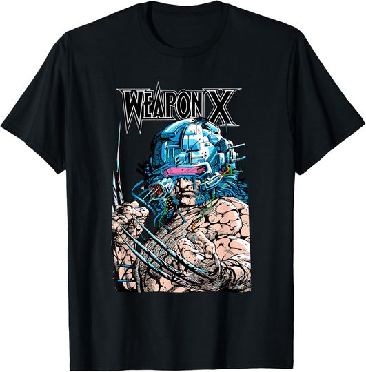 Discover Marvel Comics X-Men Weapon X Wolverine Retro Panel T-Shirt
