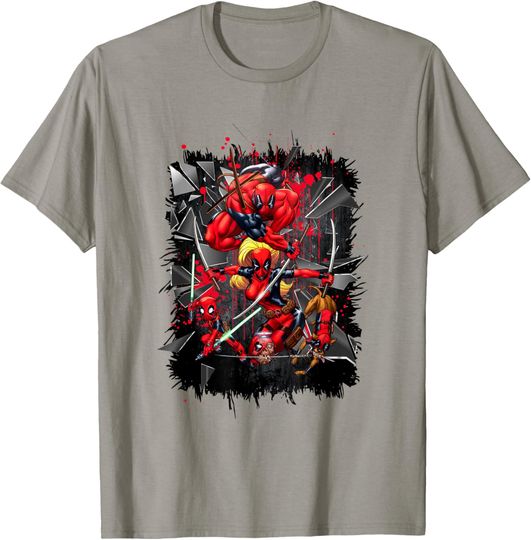 Marvel Comics Deadpool Multiverse Shattered T-Shirt